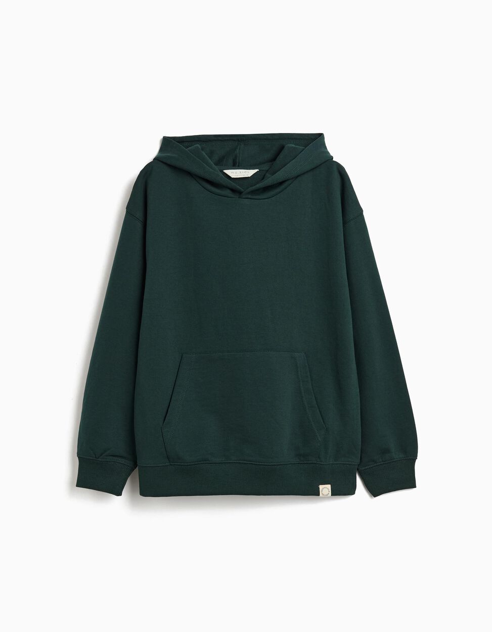 Dark Green Hooded Sweatshirt for Boys