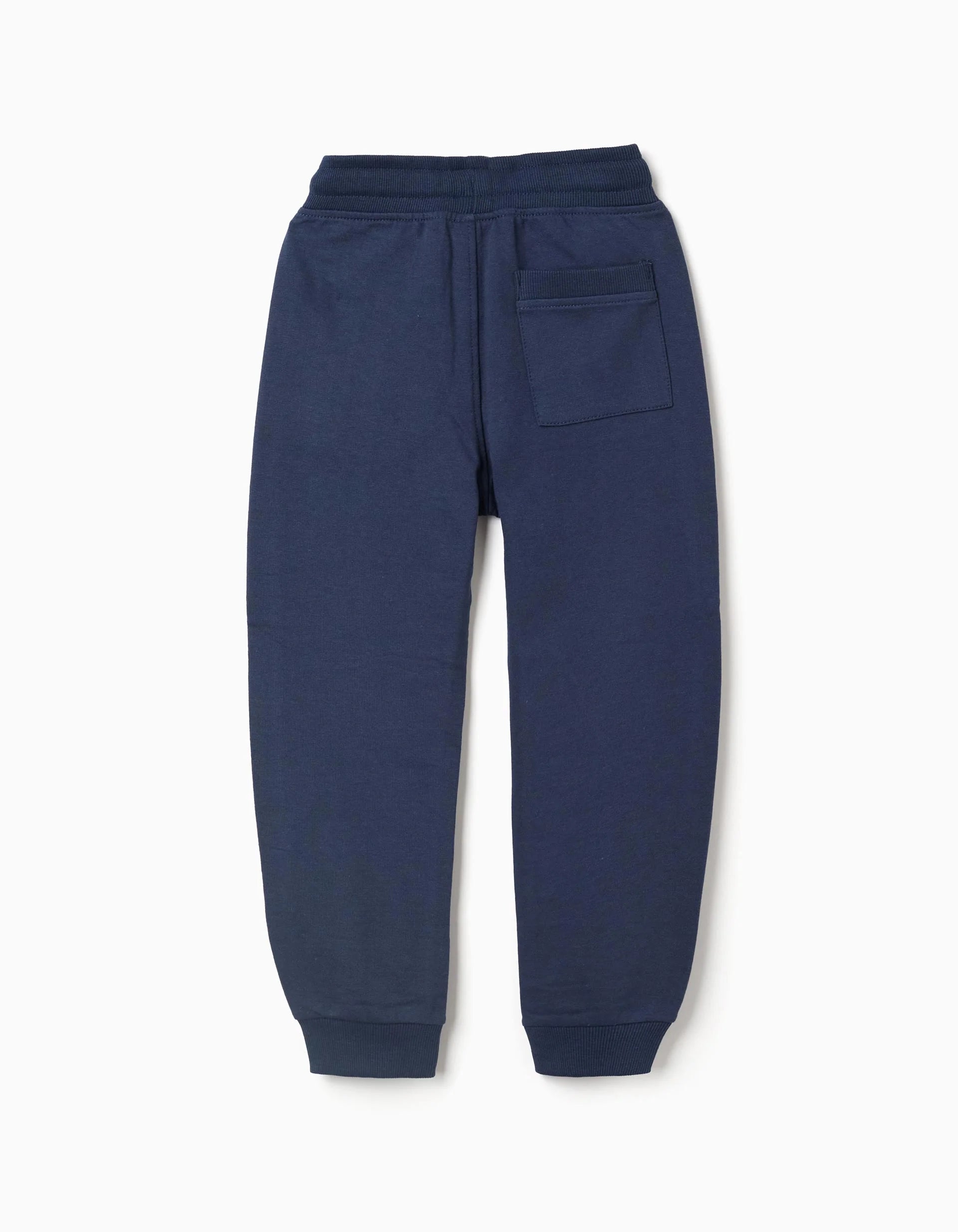 Boys' Slim Joggers with Sealed Pockets, Dark Blue