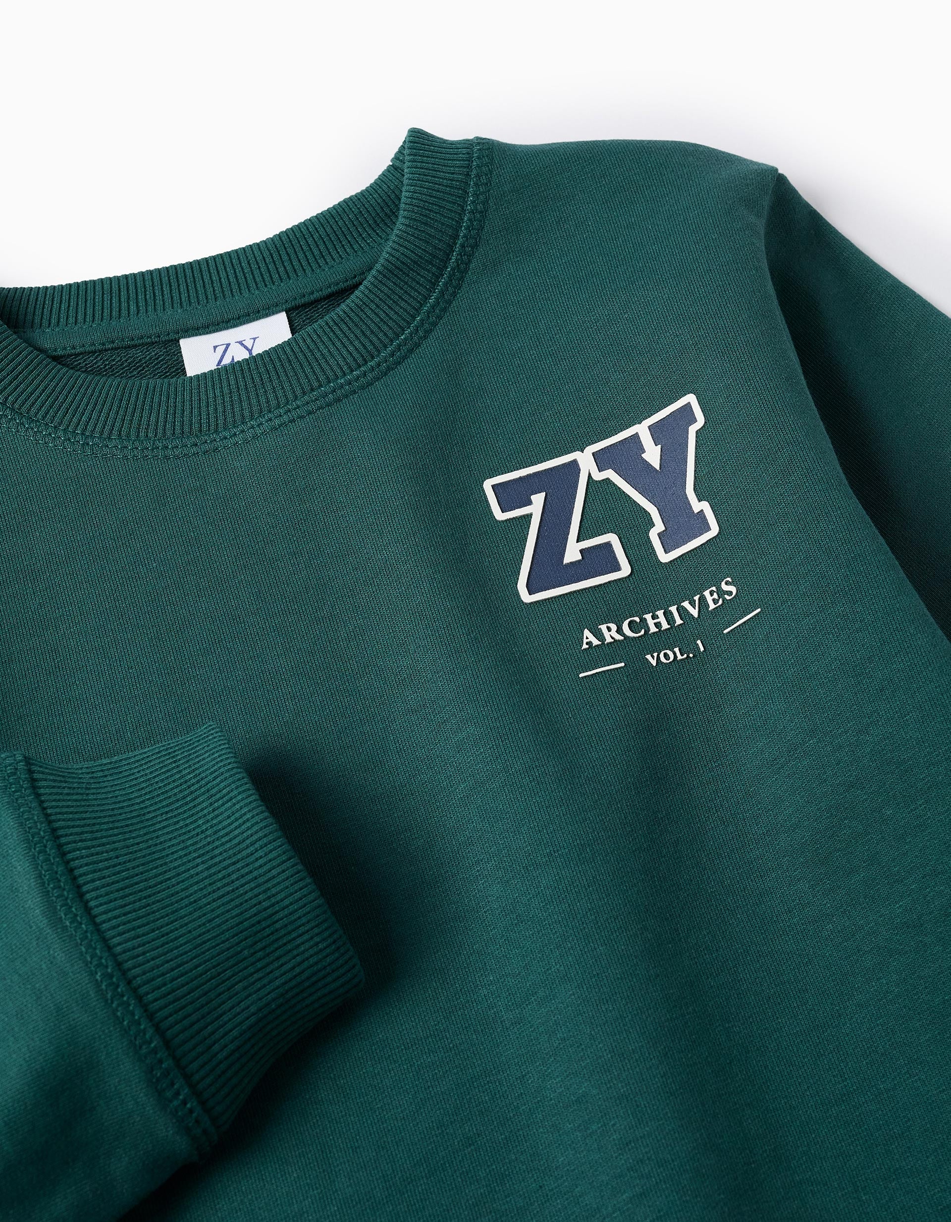 ZY Archives' Boys' Sweatpants, Dark Green