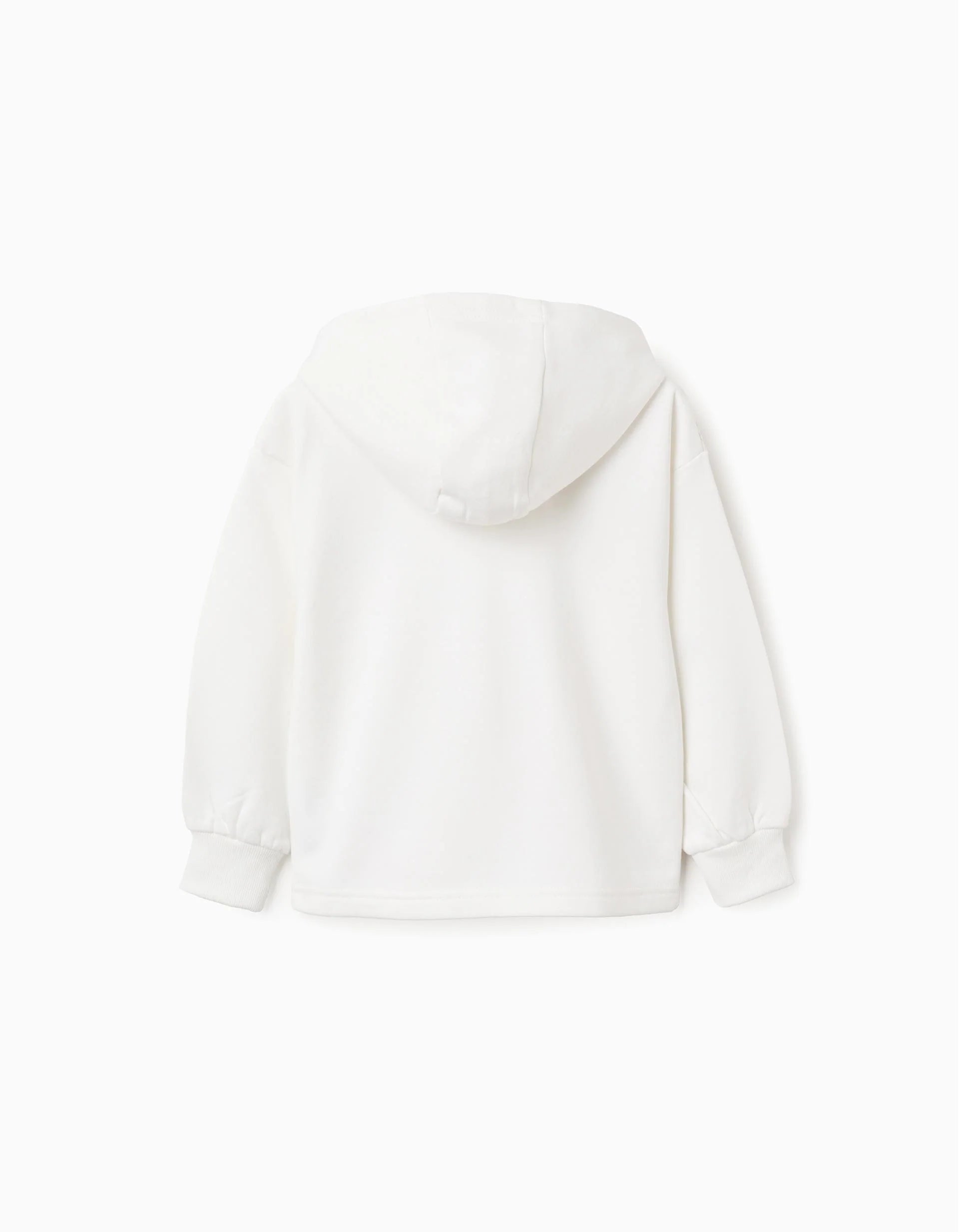 Girls' 'Nature' Hooded Sweatshirt, White
