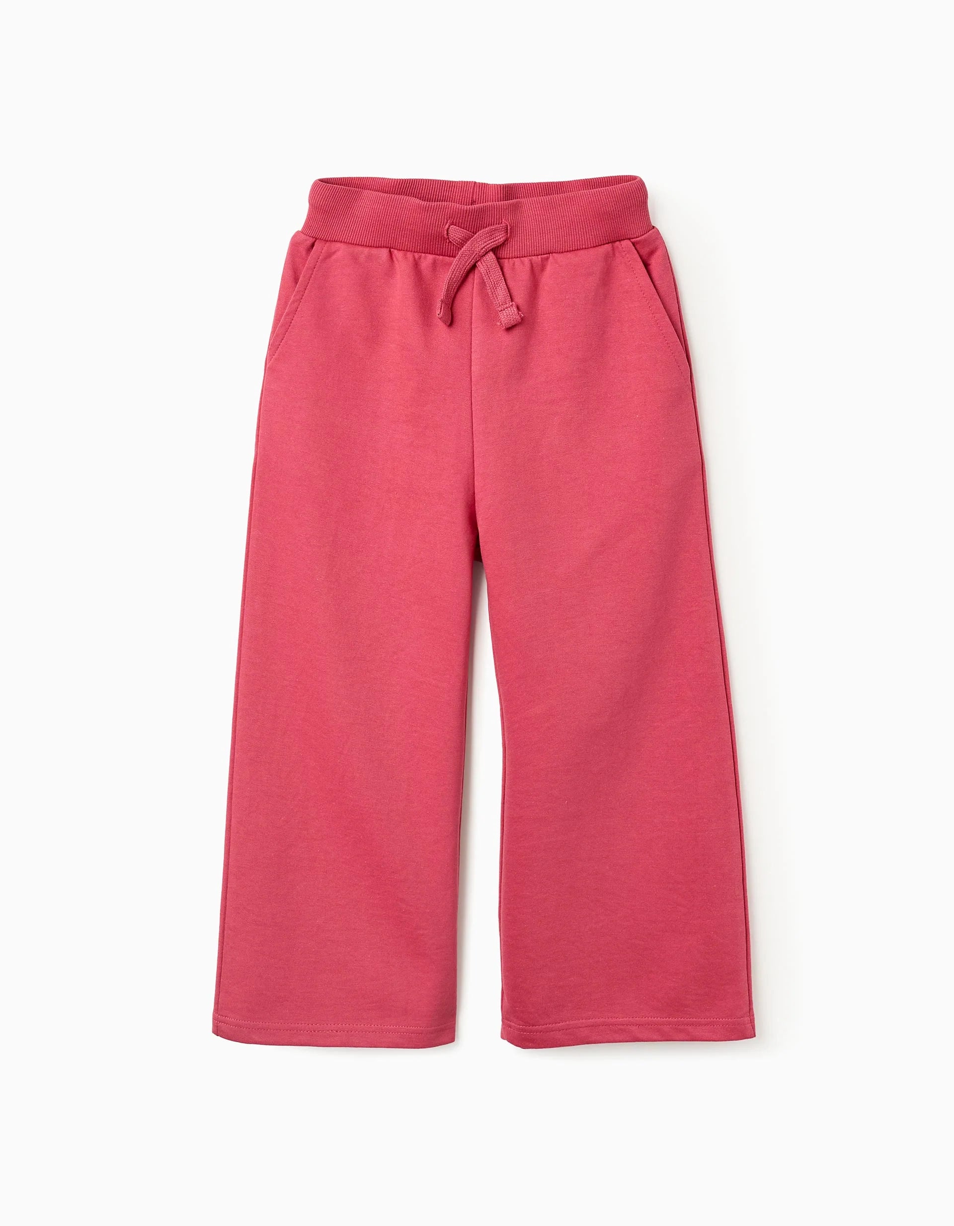 Girls' Wide Leg Joggers, Pink