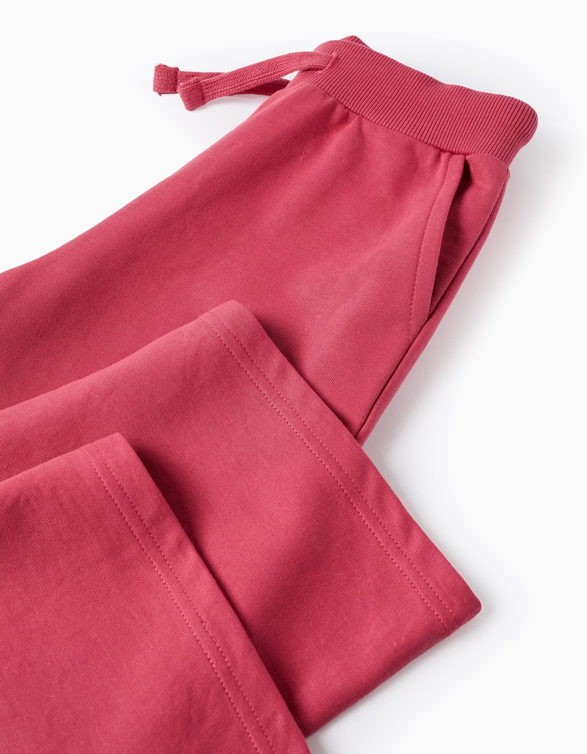 Girls' Wide Leg Joggers, Pink