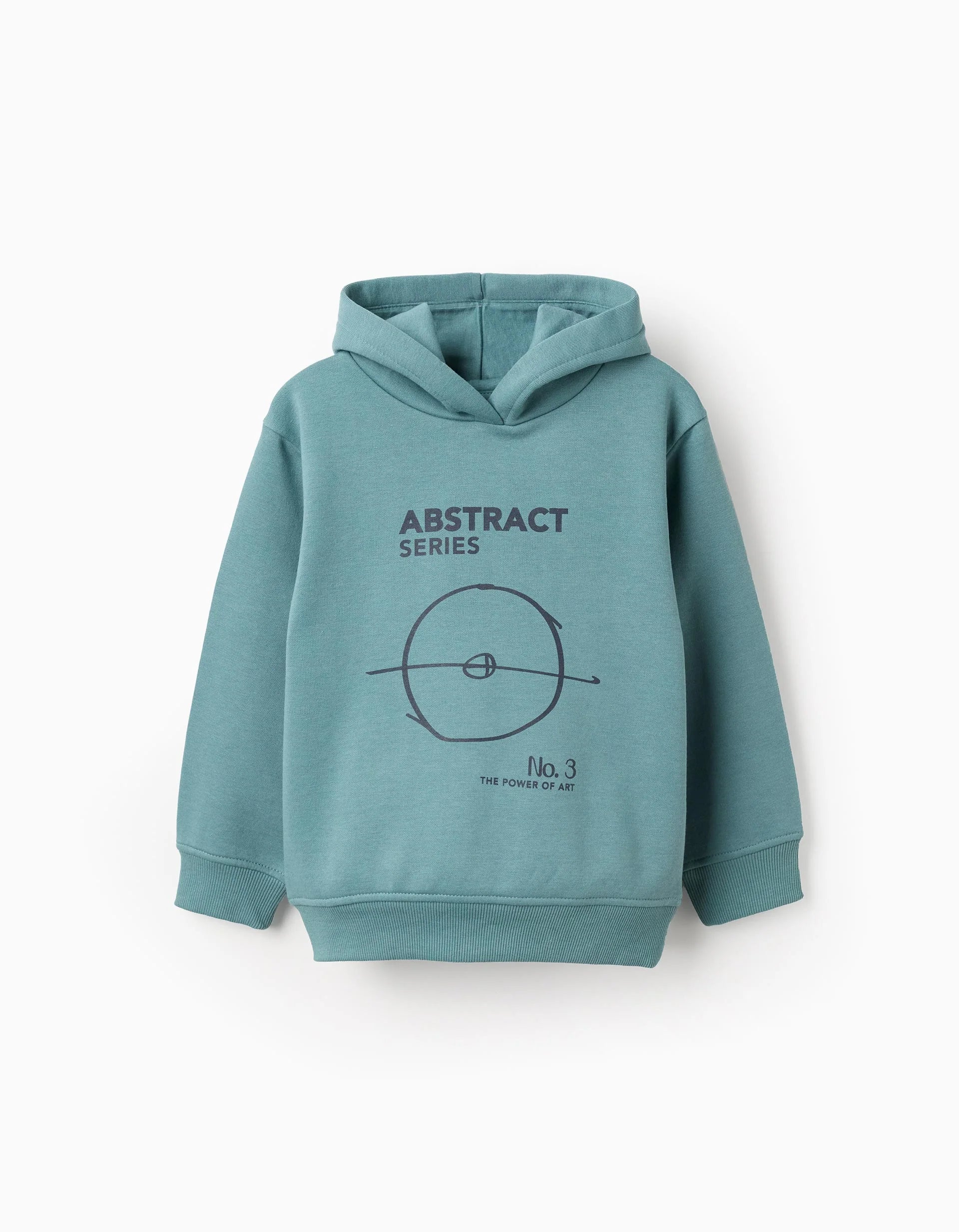 Boys' Abstract Hooded Sweatshirt, Turquoise