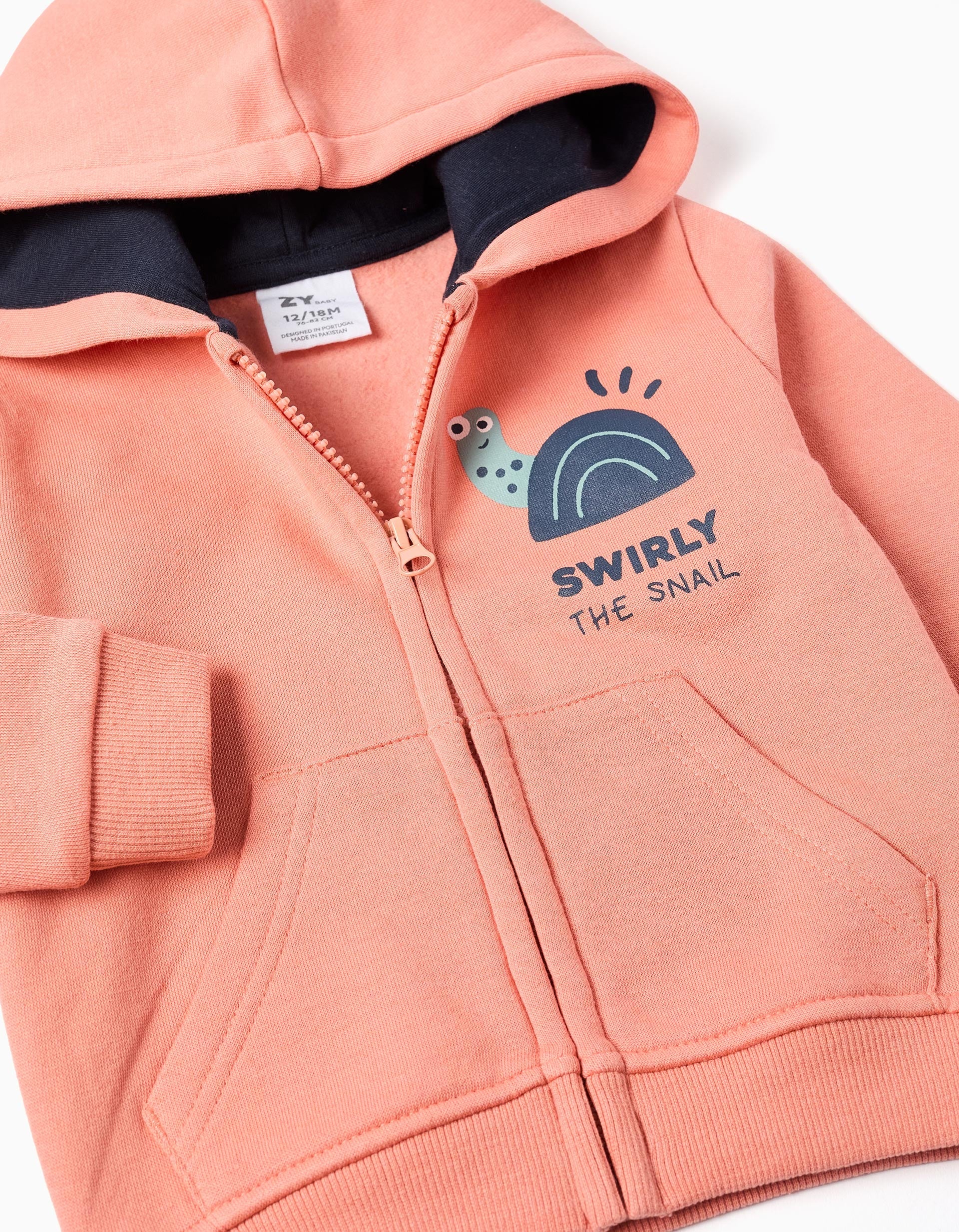 Carded Jacket and Pants Set for Baby Boy, Orange/Blue