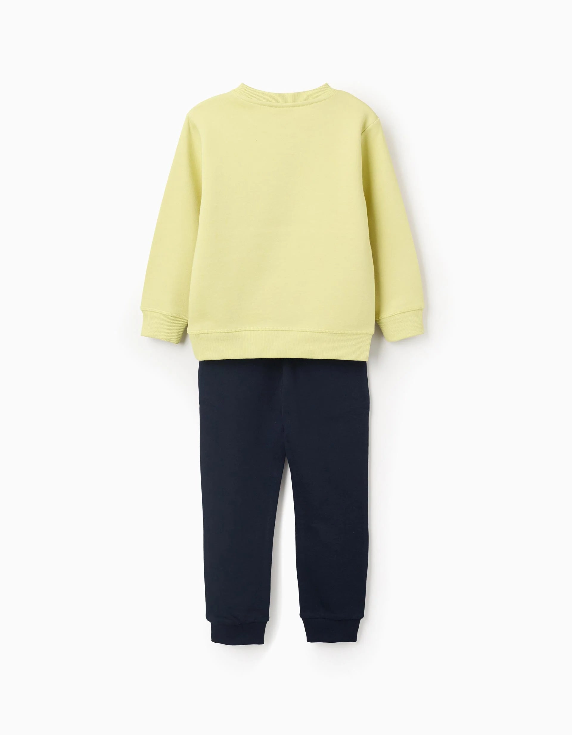 Boys' Carded Sweat + Pants Set, Yellow/Blue