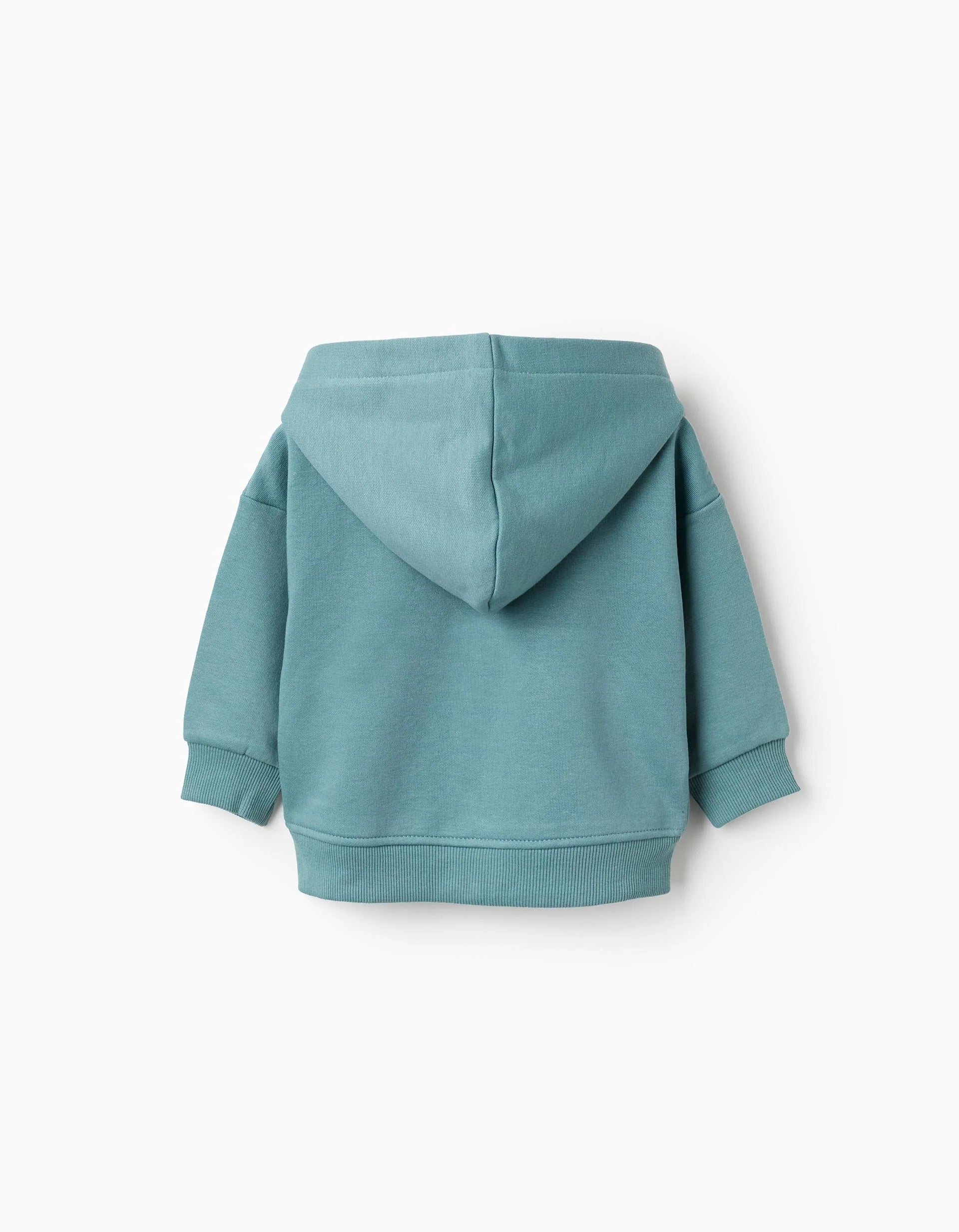 Firends Baby Boy's Brushed Hooded Coat, Turquoise