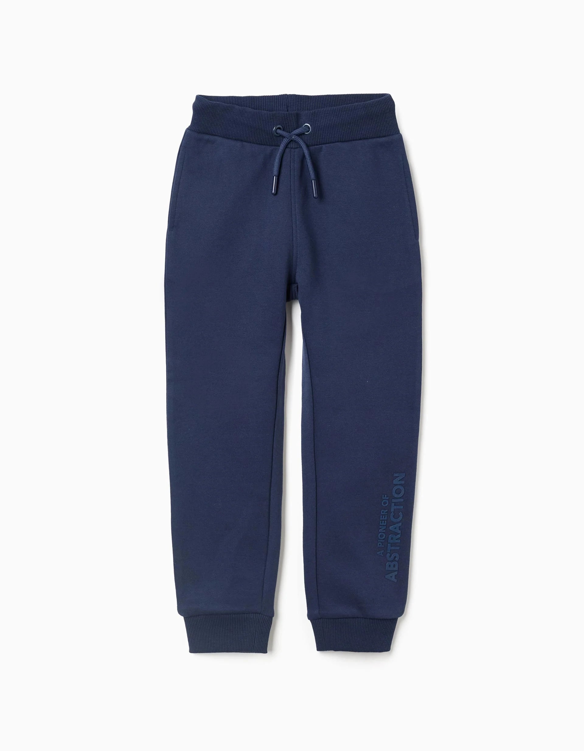 Boys' Dark Blue Printed Joggers