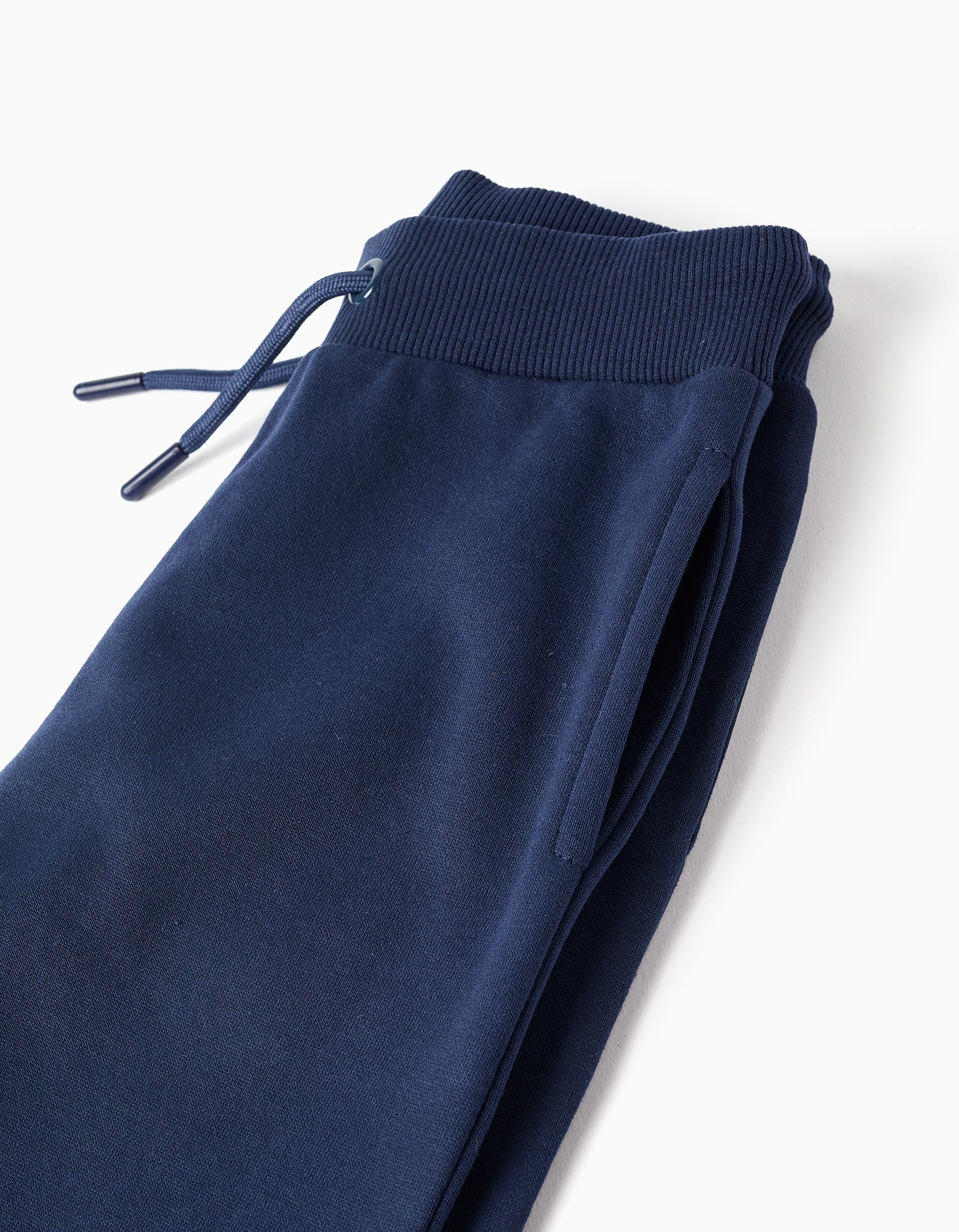 Boys' Dark Blue Printed Joggers