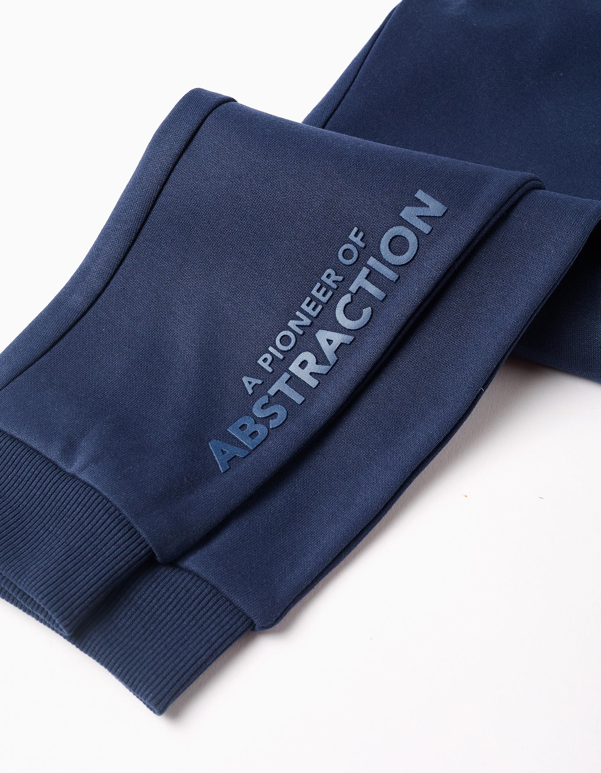 Boys' Dark Blue Printed Joggers