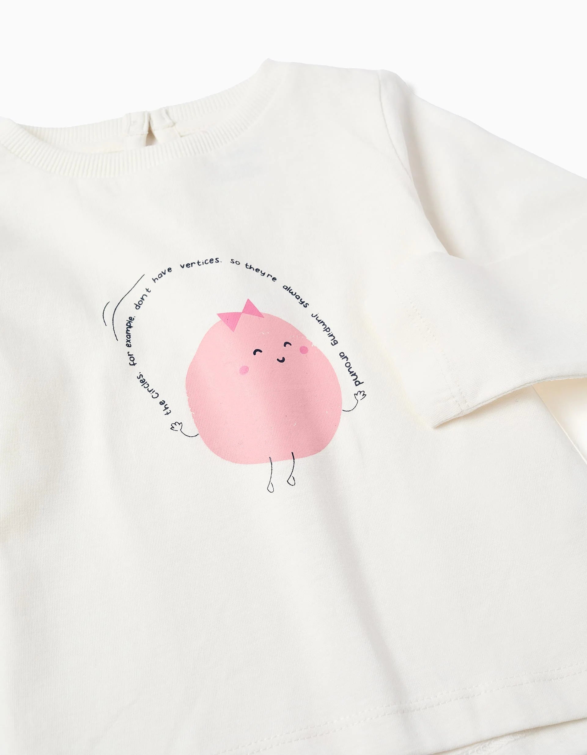 Baby Girl's 3-Piece Tracksuit Set, Pink/White