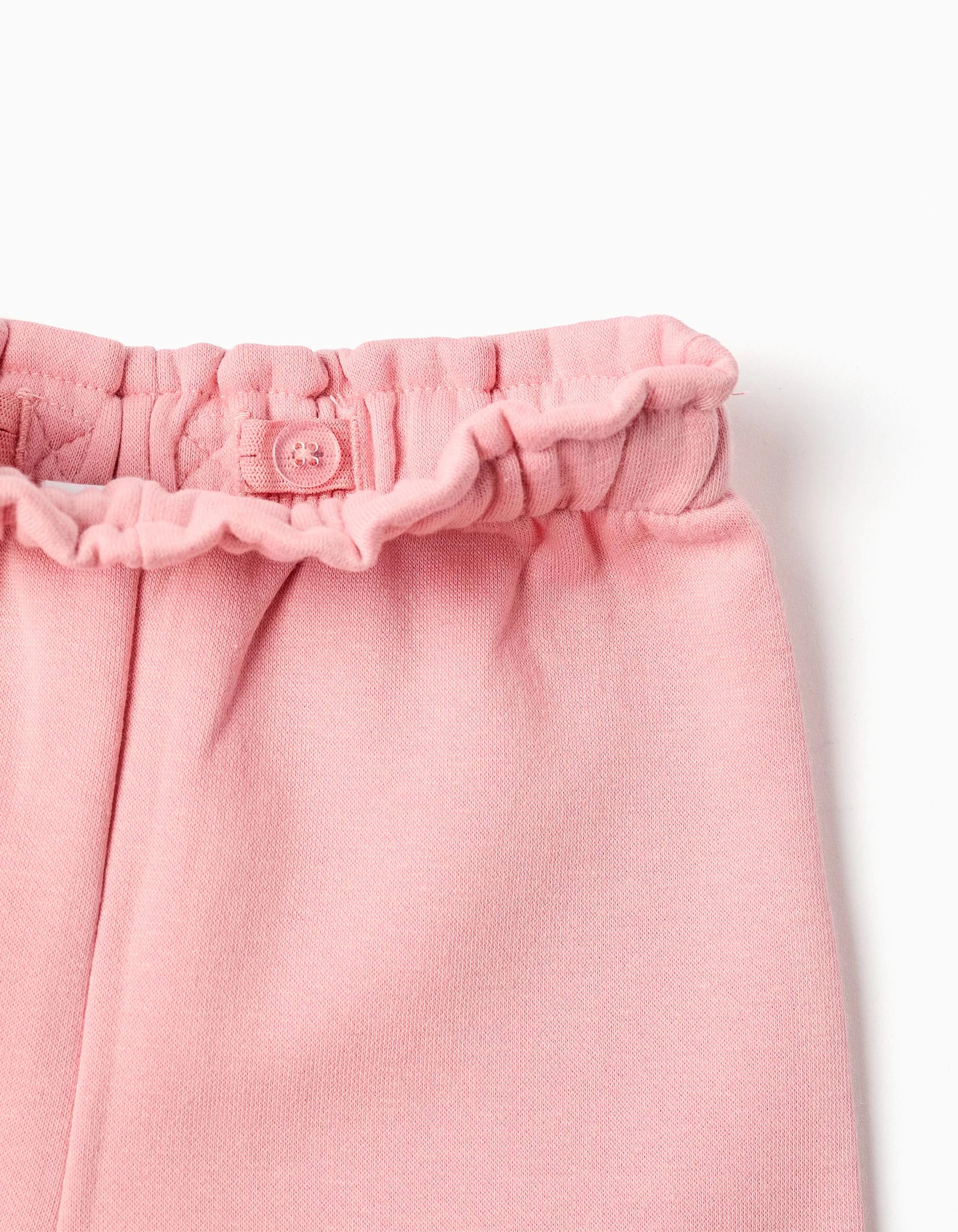 Baby Girl's Pink Brushed Jogger Pants