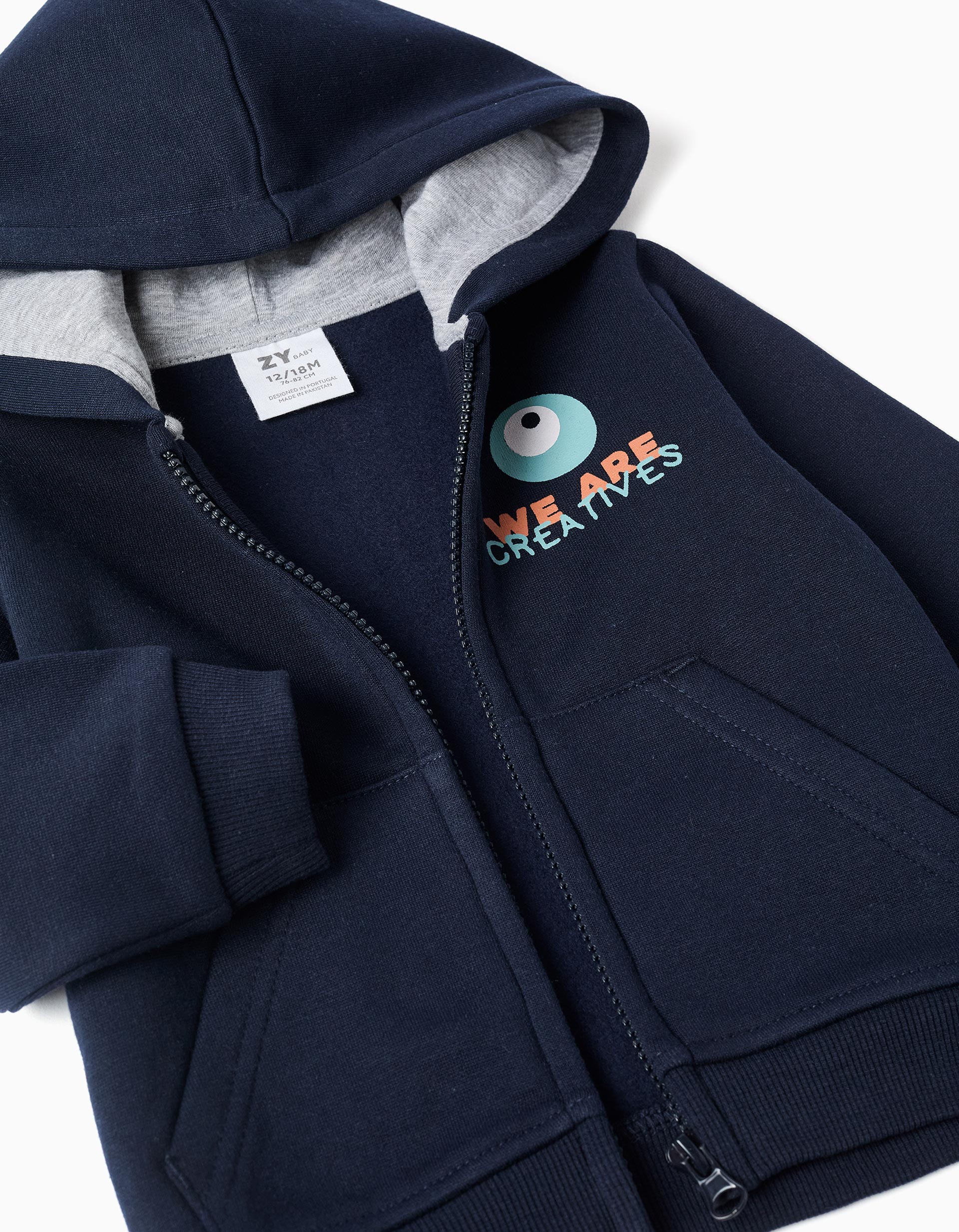 baby boy, blue Hooded