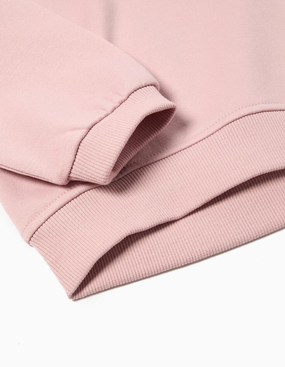 Girl's Plush Sweatshirt, Light Pink