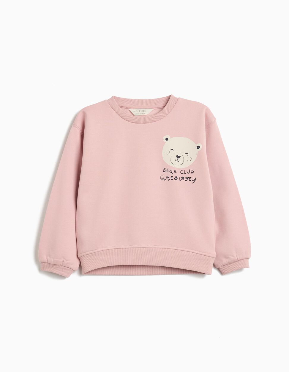 Girl's Plush Sweatshirt, Light Pink
