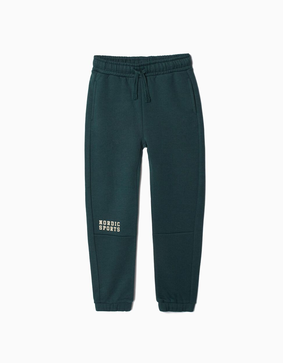 Boys' Plush Joggers, Dark Green