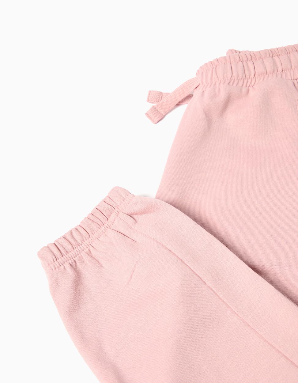 Girls' Plush Joggers, Light Pink