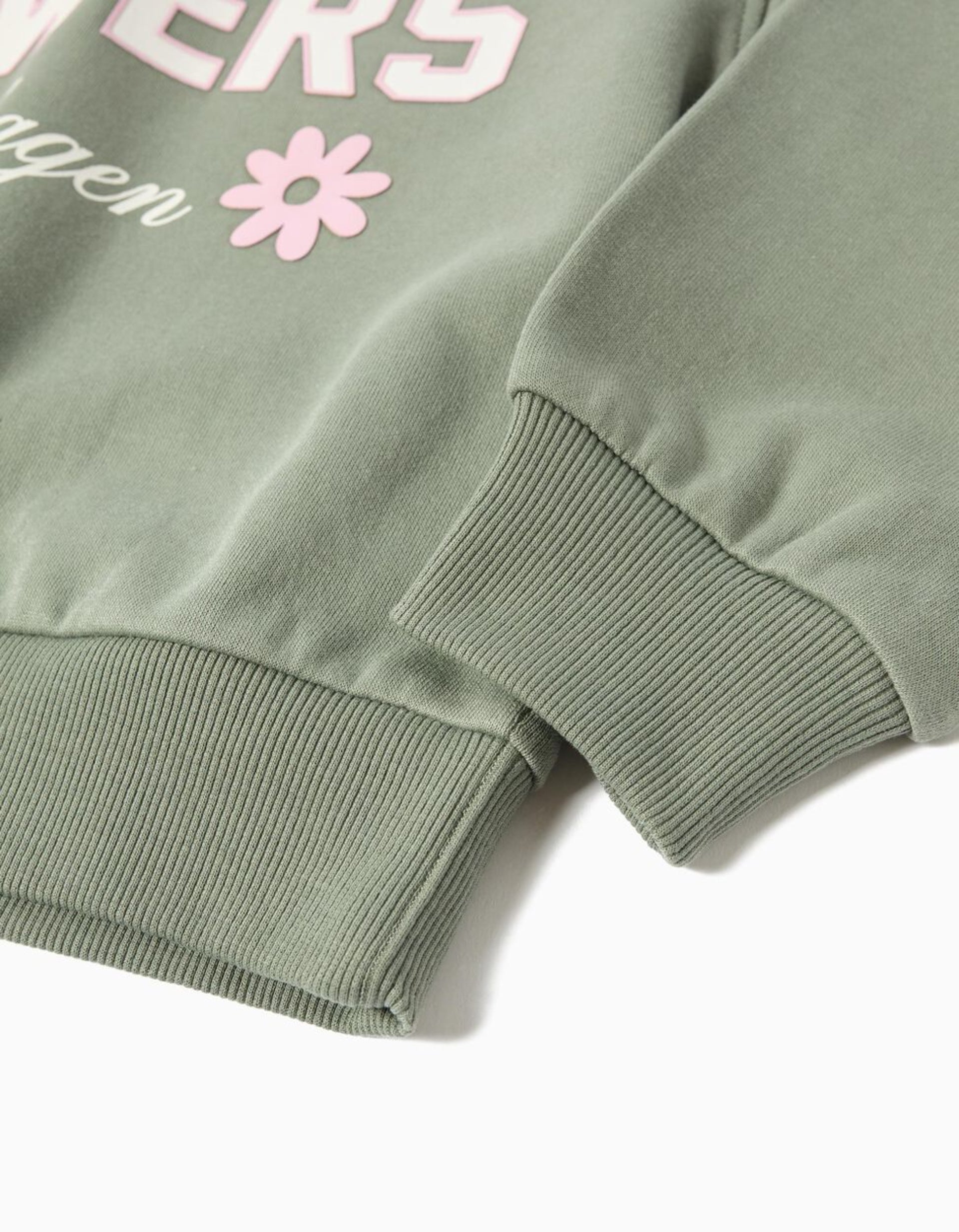 Girl's Plush Sweatshirt, Light Green