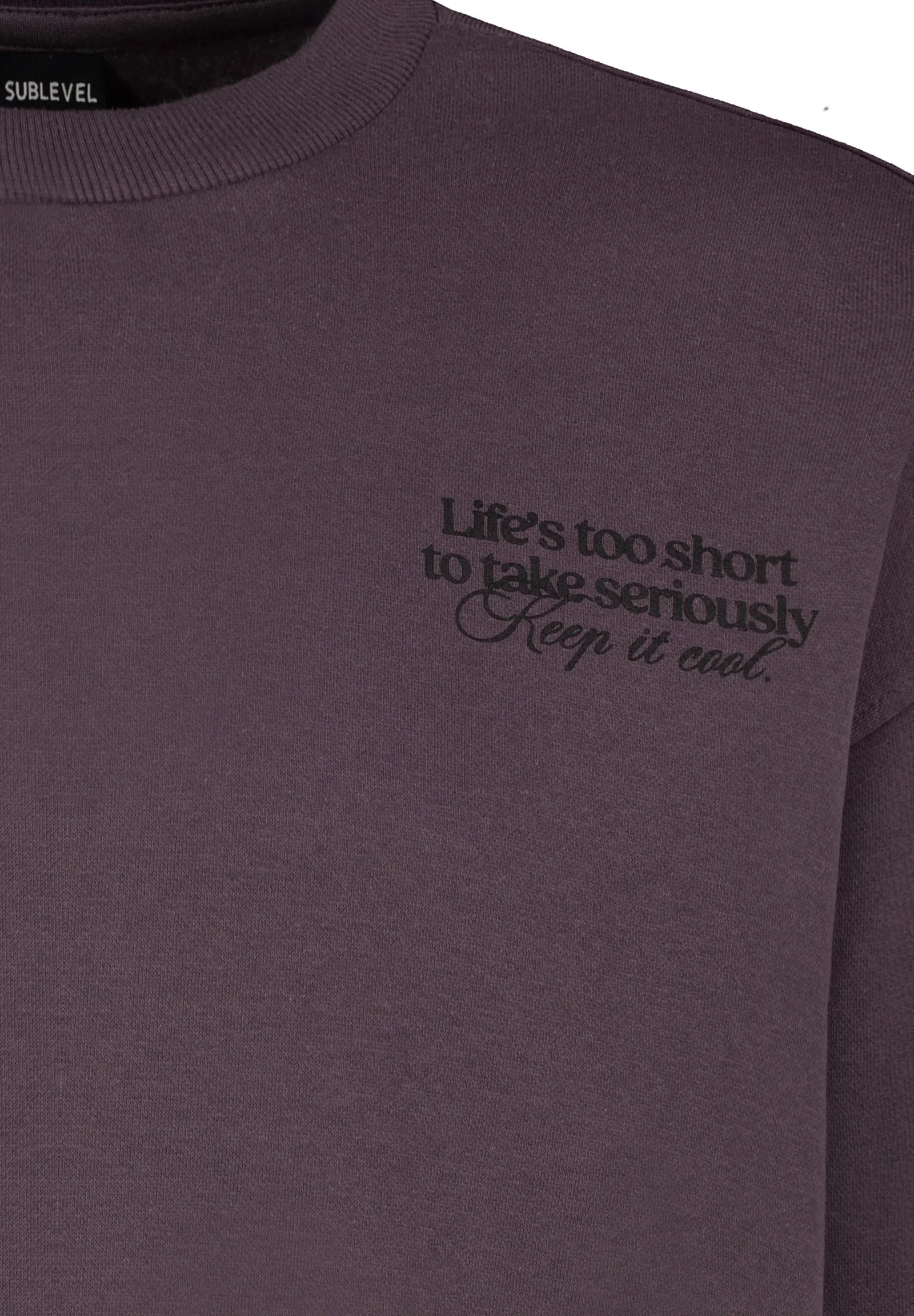 MIT MOTIVIERENDEN PRINT - Sweatshirt - PURPLE