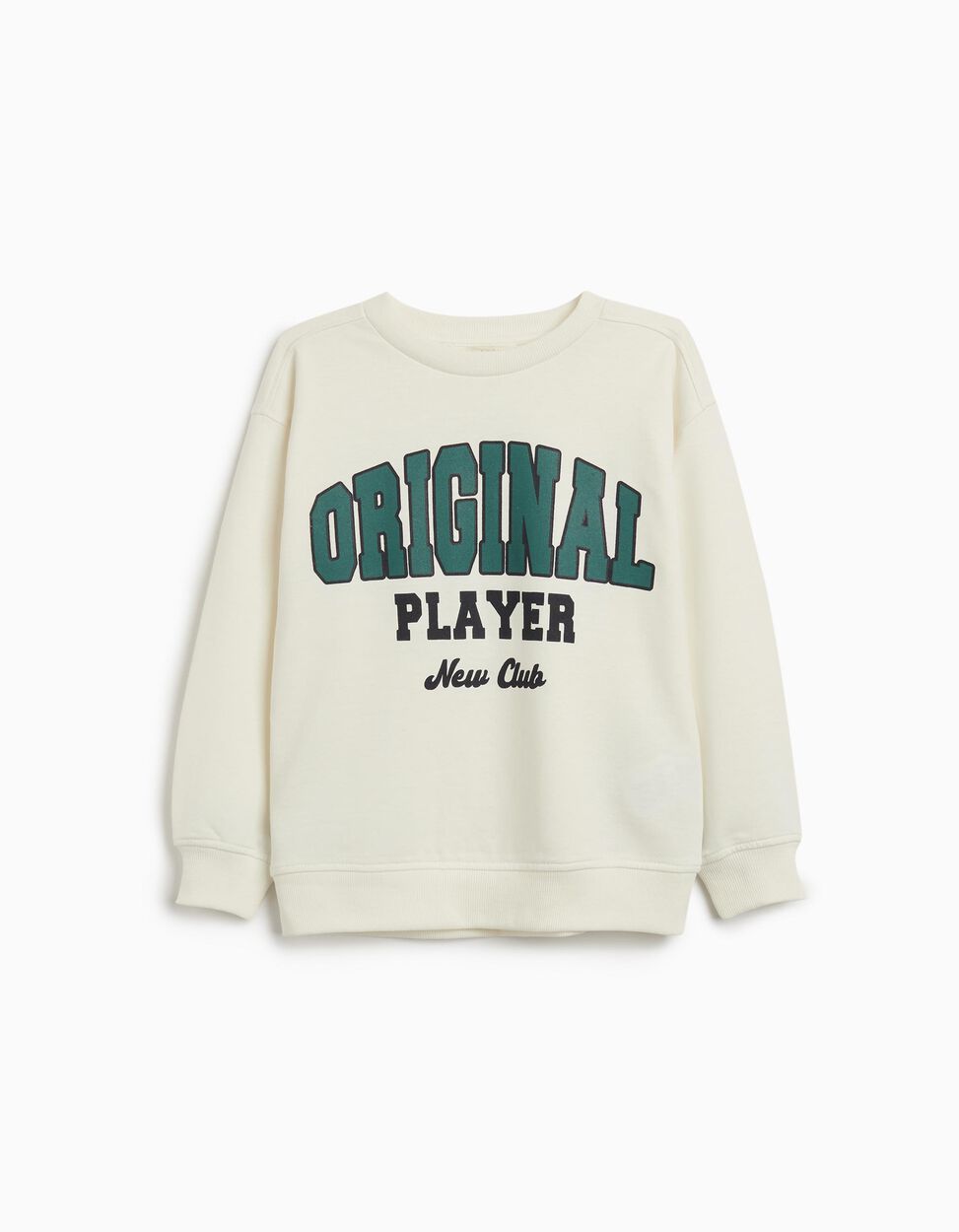 Fleece Sweatshirt, Boy, Raw