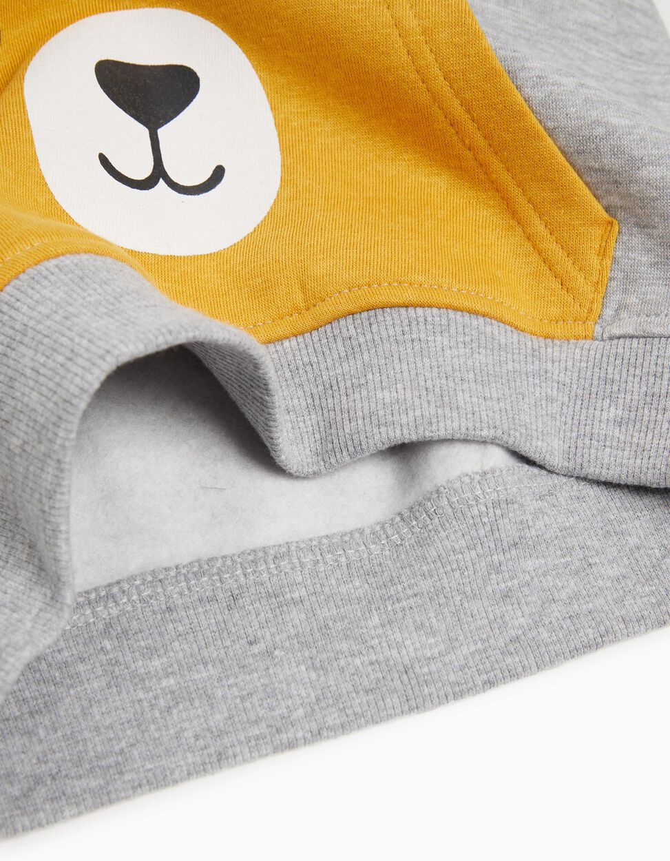 Hooded Tracksuit, Baby Boy, Light Grey