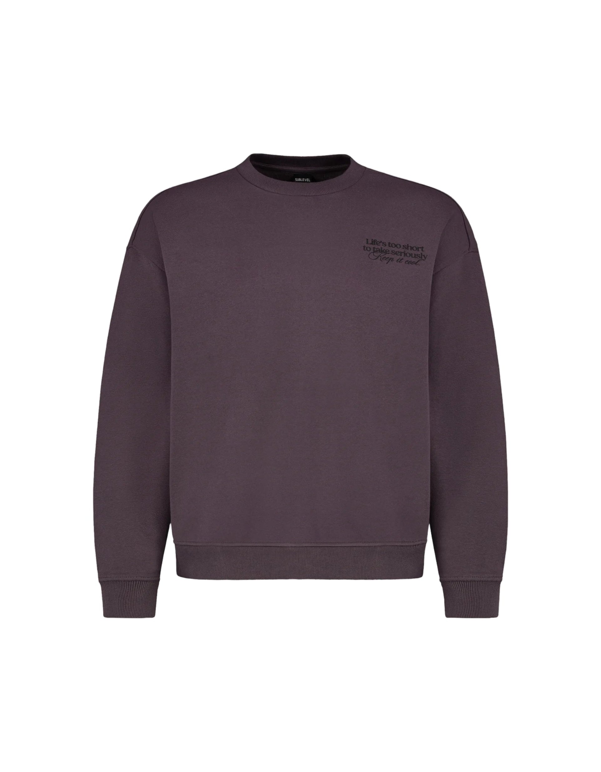 MIT MOTIVIERENDEN PRINT - Sweatshirt - PURPLE