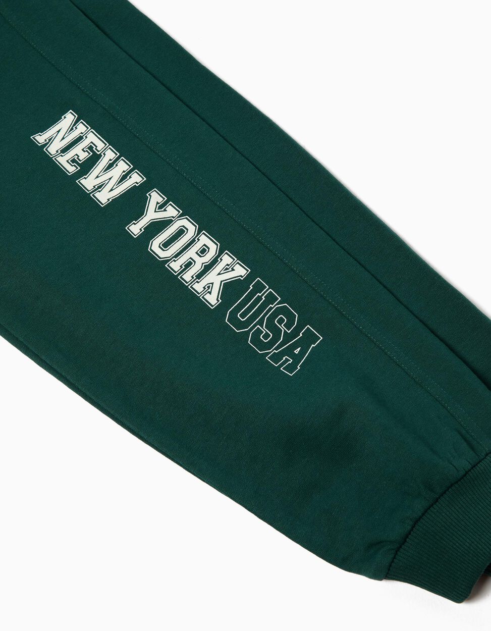 Boys' Green Plush Jogging Pants