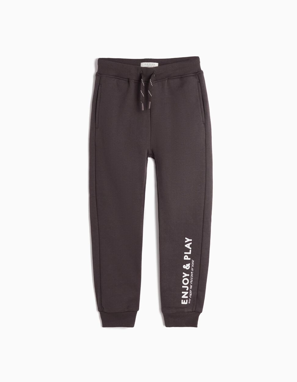 Plush Trousers, Boy, Dark Grey