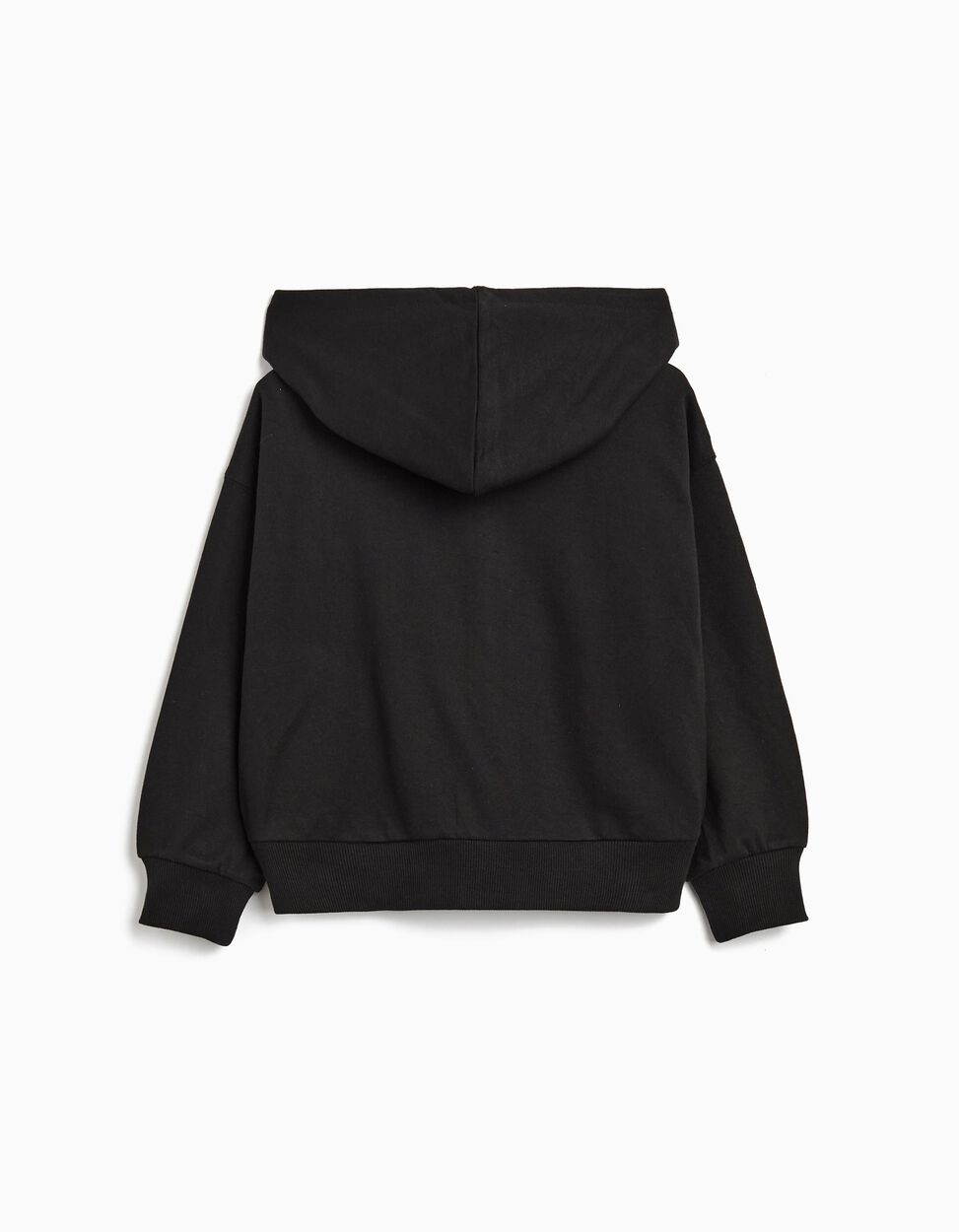 Hooded Jacket, Girl, Black