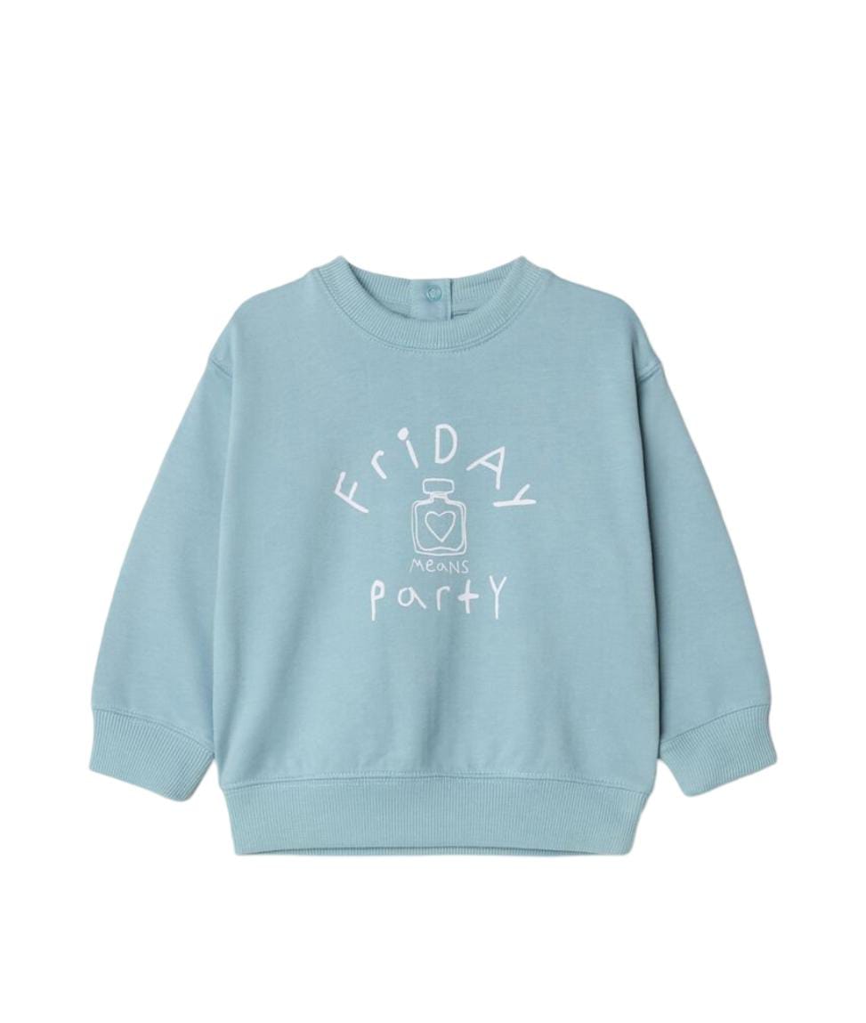 Baby Girl's Plush Sweatshirt, Blue