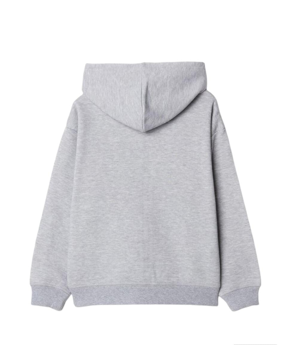 Hooded Plush Coat, Boy, Light Grey