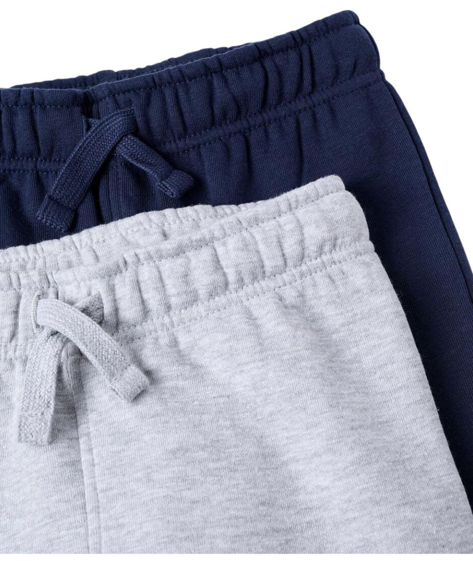 Pack of 2 Joggers for Boys, Grey/Dark Blue