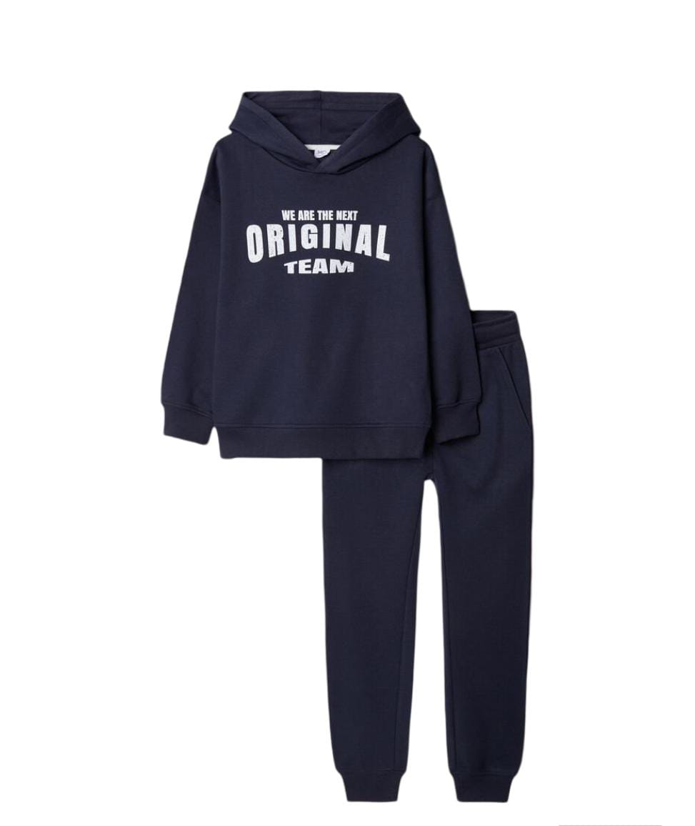 Hooded Tracksuit, Boy, Dark Blue