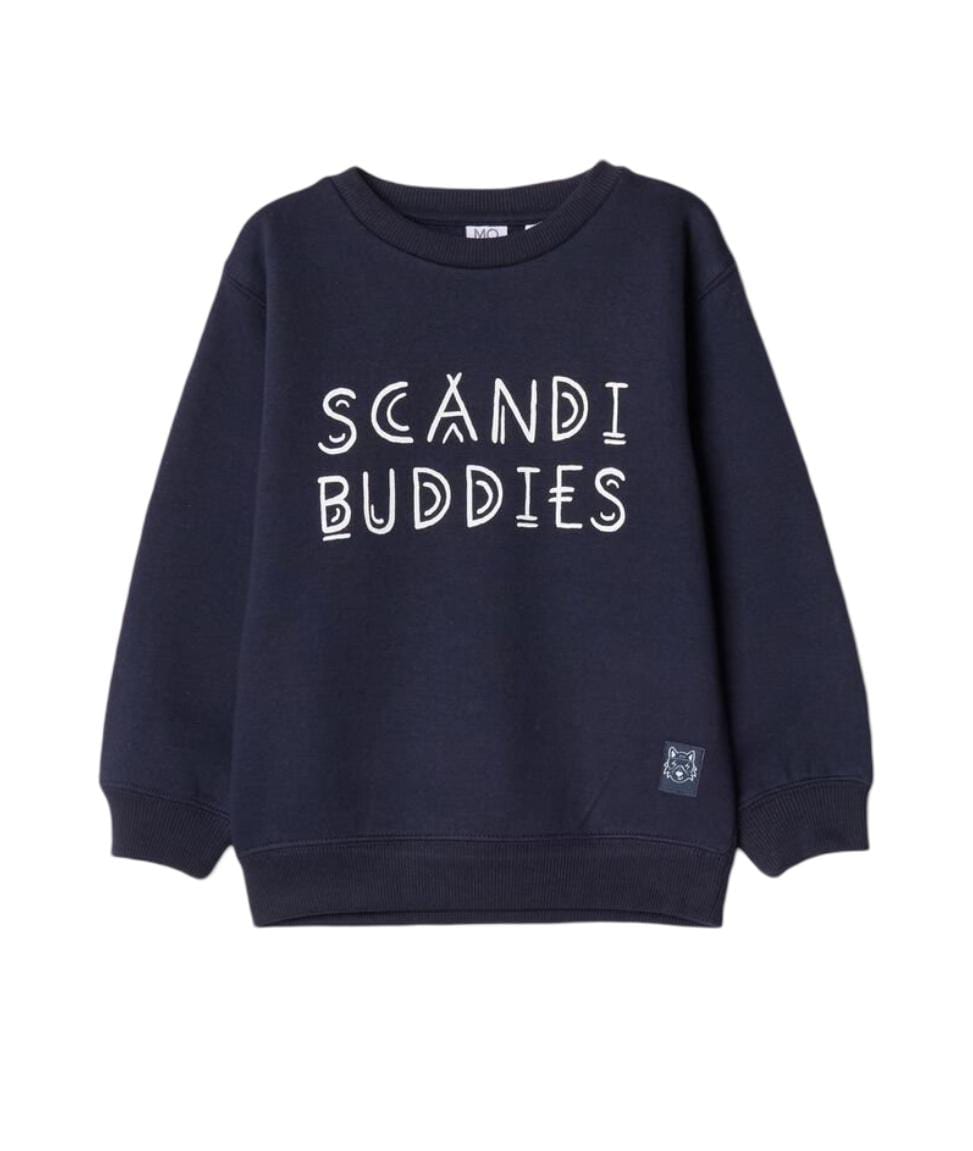 Baby Boy's Plush Sweatshirt, Dark Blue