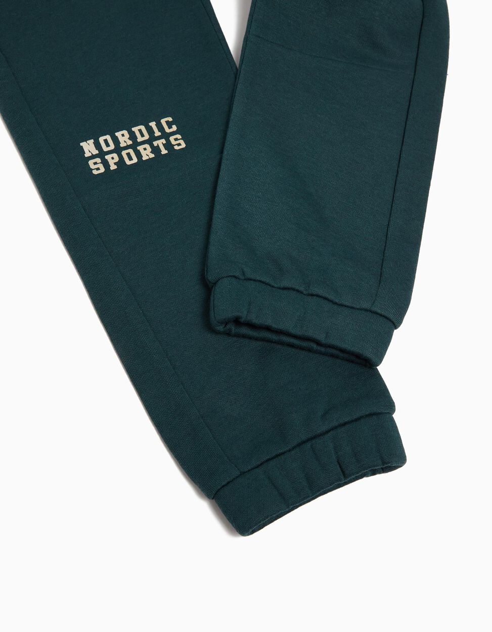 Boys' Plush Joggers, Dark Green