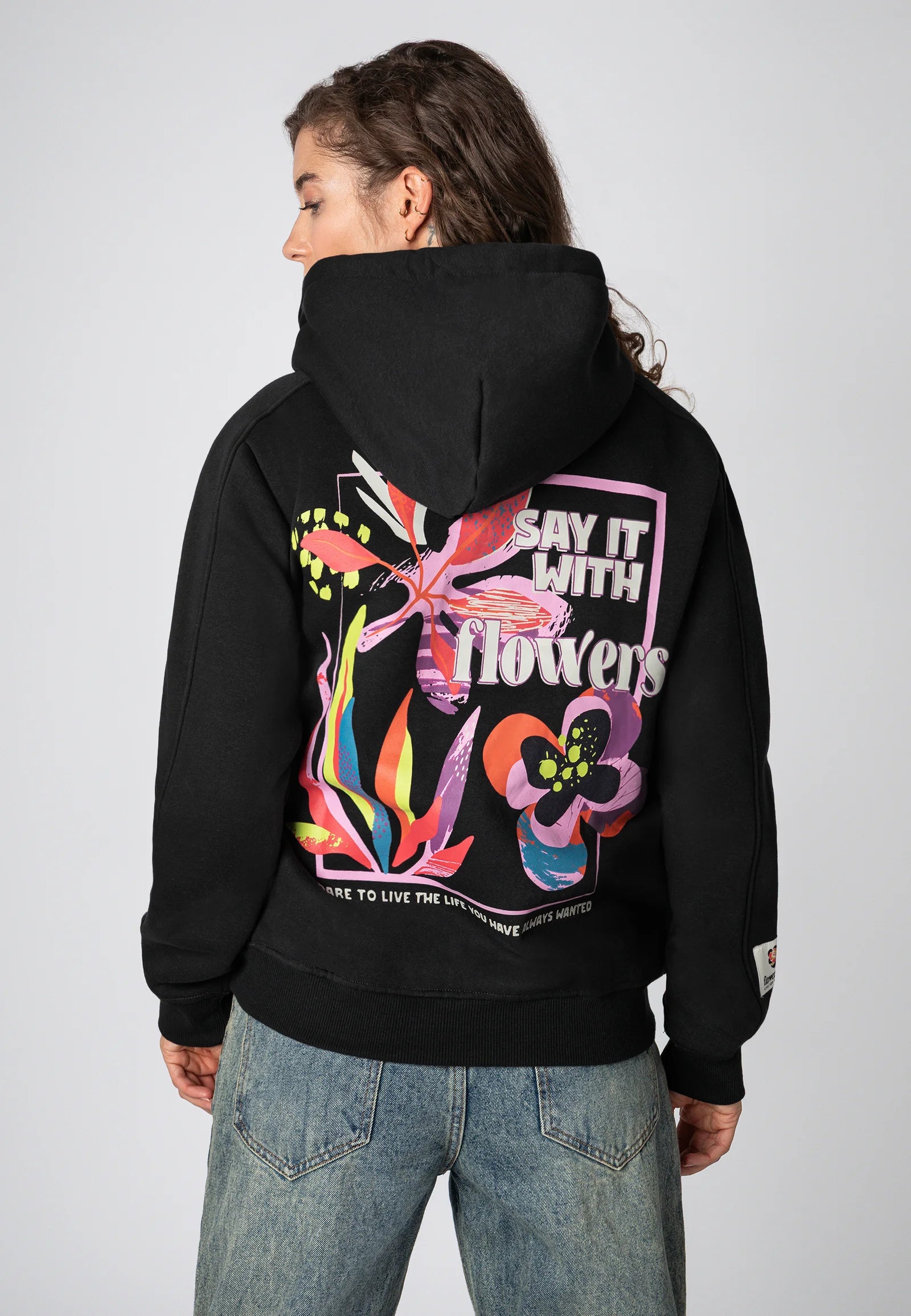 Sublevel MIT FLOWERPRINTS Premium Hoodie