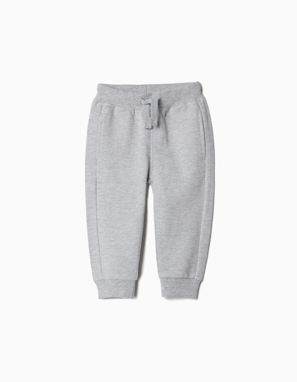 Plush Trousers, Baby Boy, Light Grey