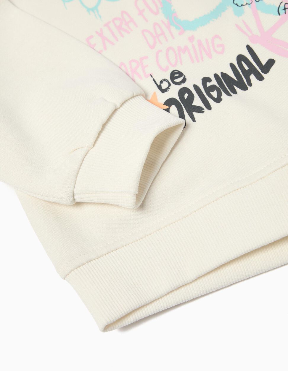 White Girl's Plush Sweatshirt