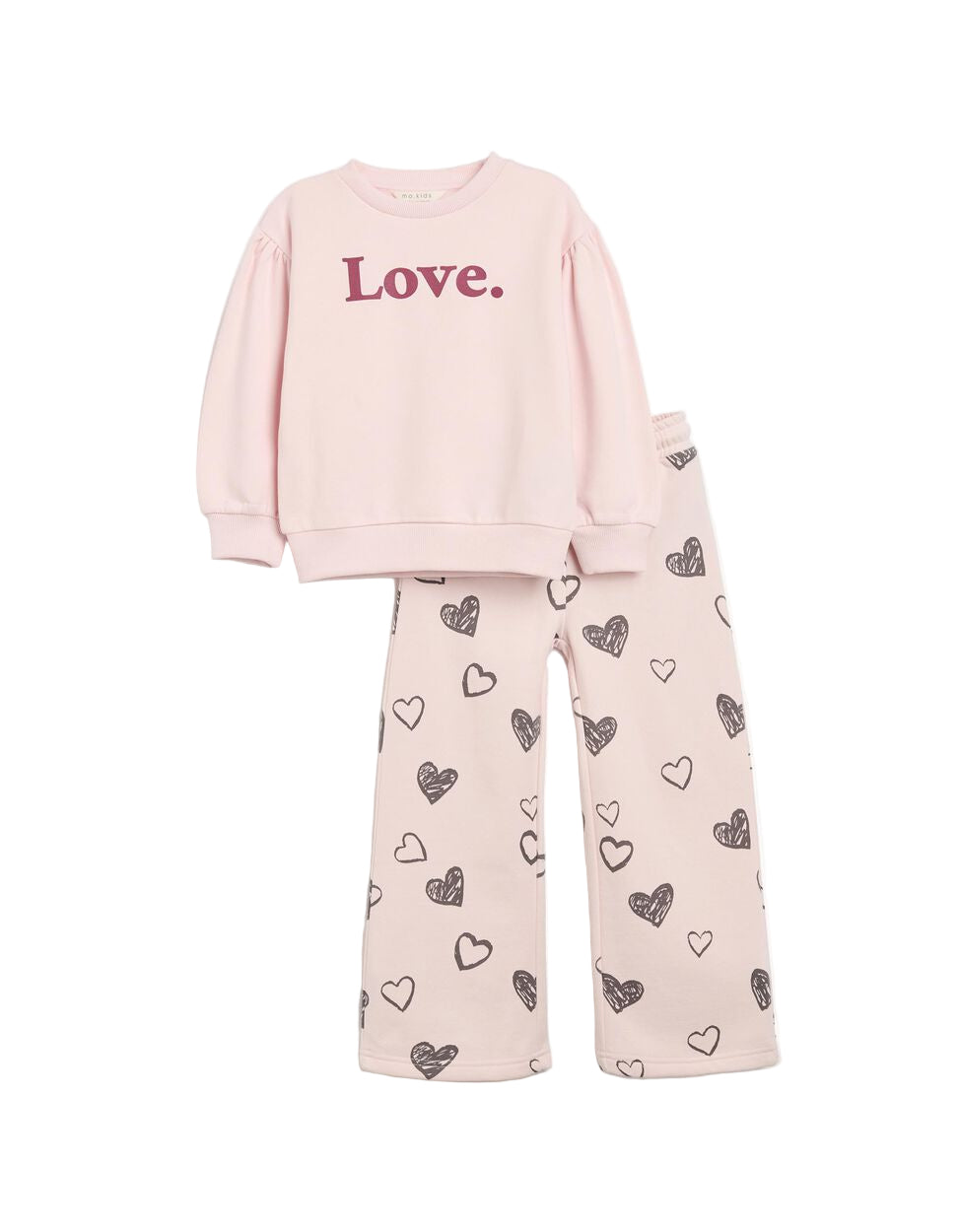 Jogging Set, Girl, Light Pink