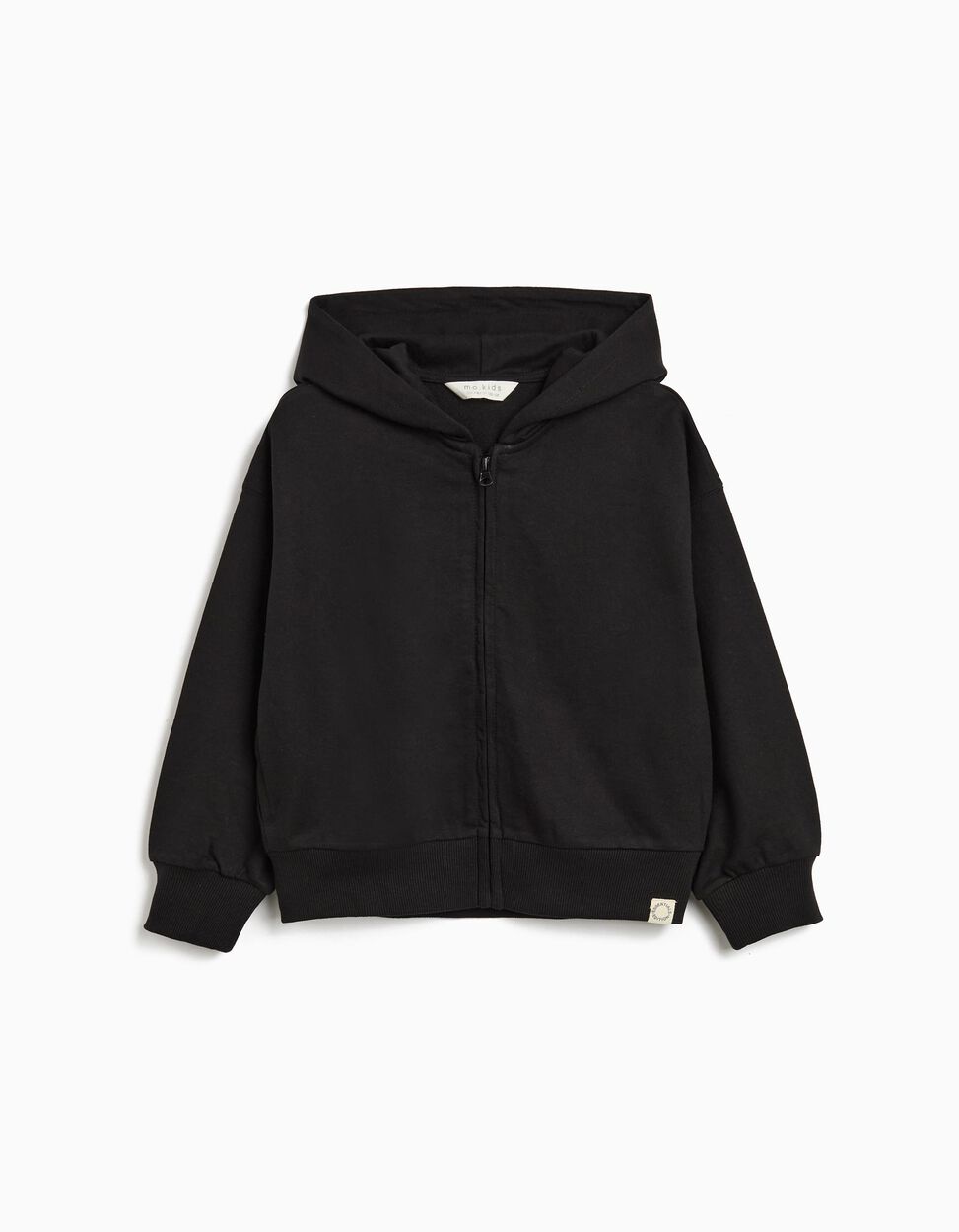 Hooded Jacket, Girl, Black