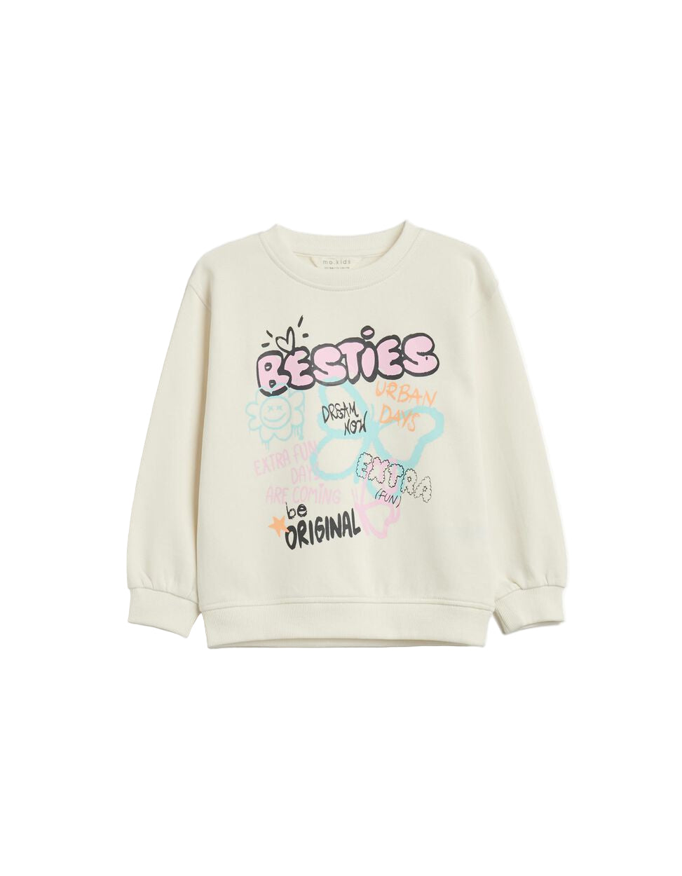 White Girl's Plush Sweatshirt