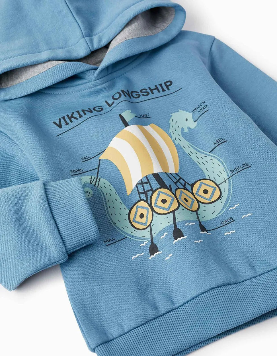 Tracksuit for Baby Boy 'Viking', Blue/Grey