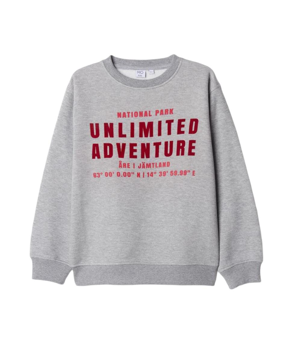 Grey Fleece Sweatshirt, Boy