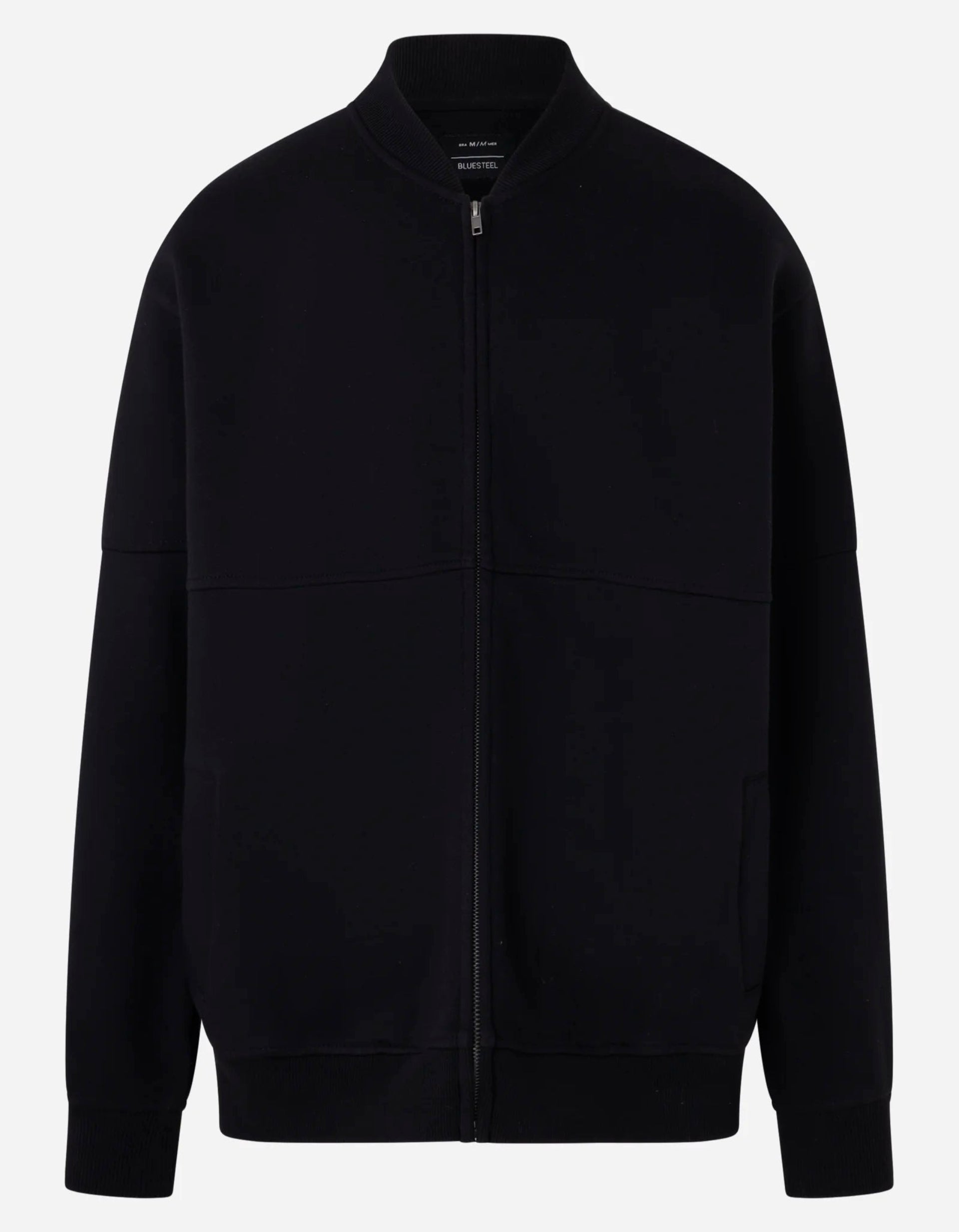 Cotton Bomber Jacket with Zipper