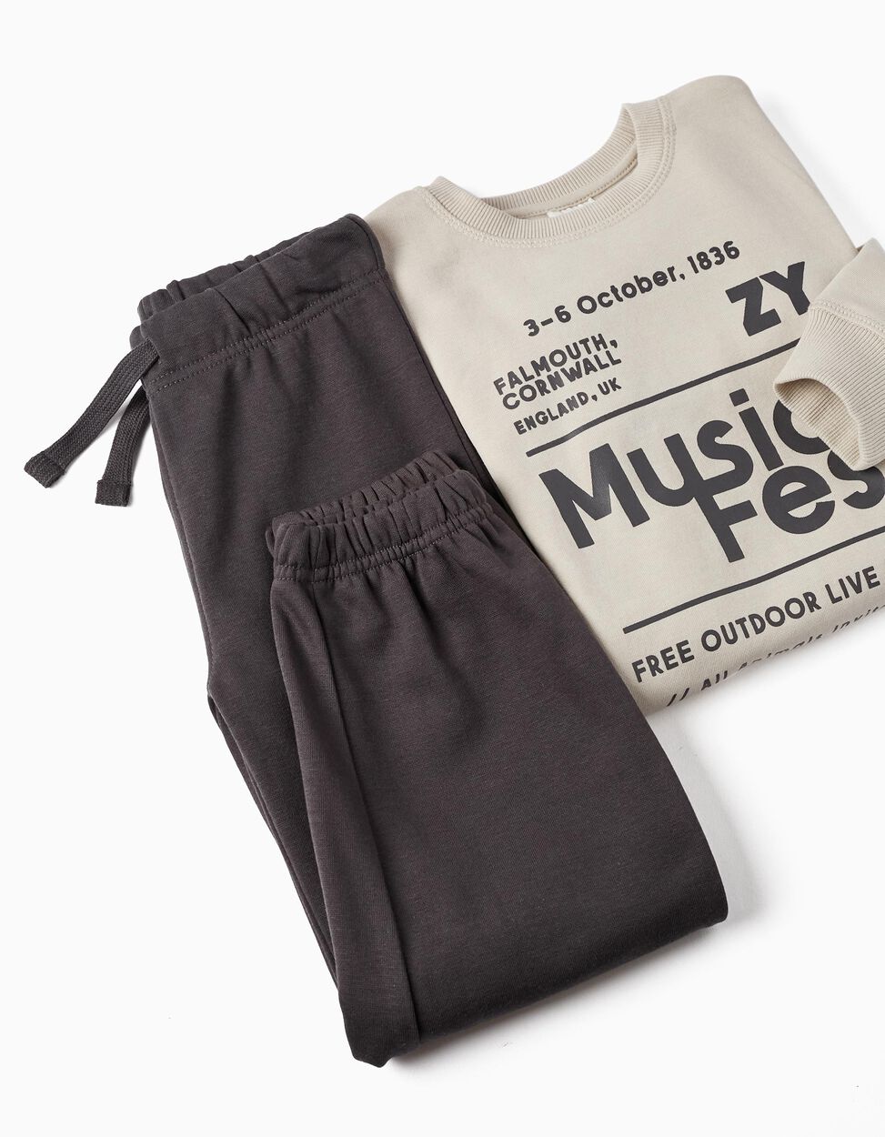 Tracksuit For Boy 'Music Fest', Gray