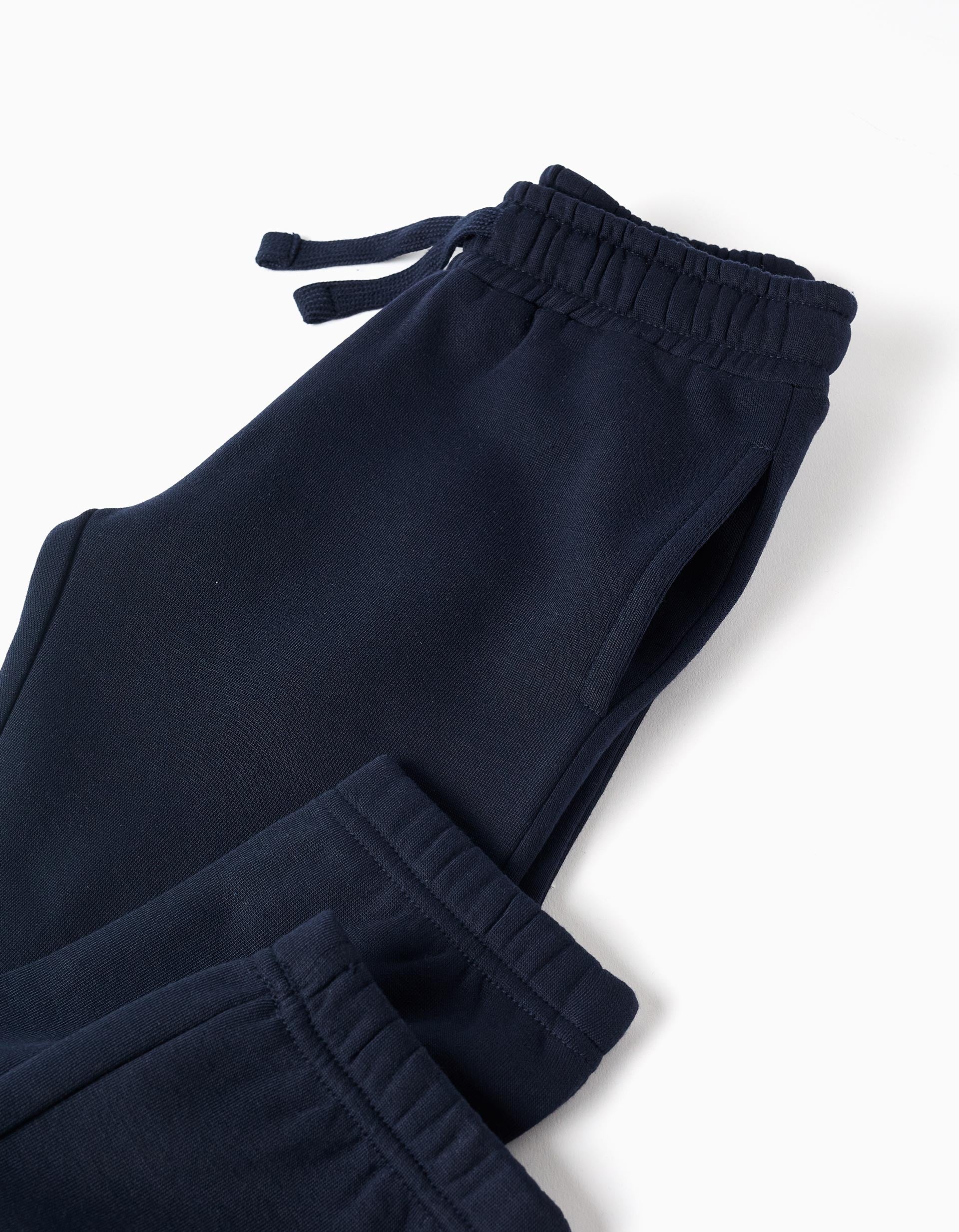 Hooded jacket + T-shirt + trousers for girls, dark blue/white